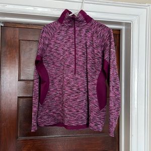 Purple three-quarter Columbia zip up